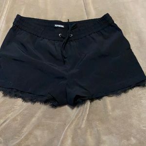 Express lace hemmed shorts size M